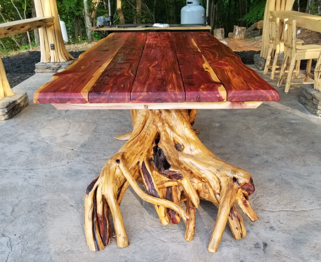 Custom Wood Picnic Table