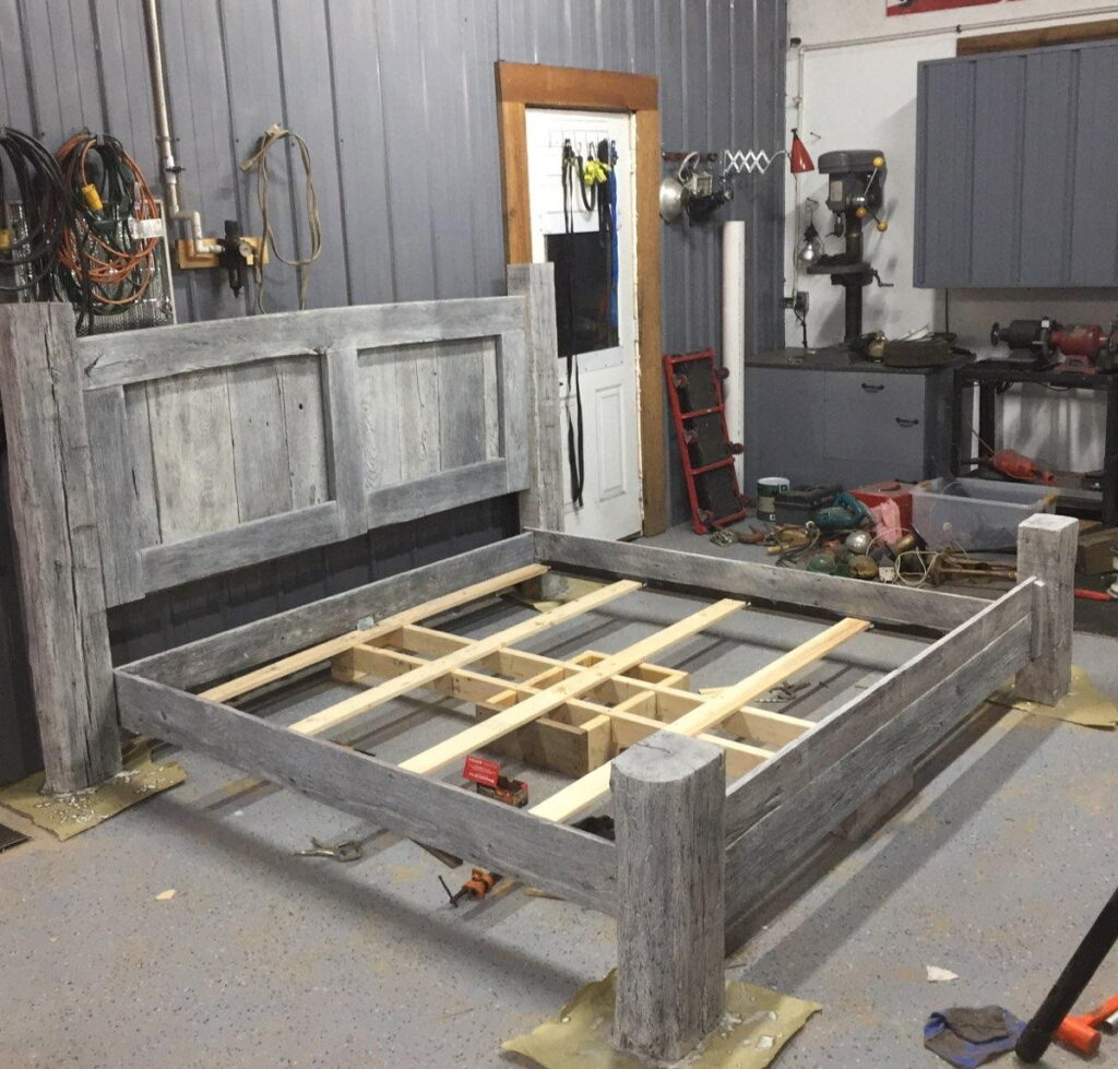 Custom Reclaimed Wood Bed Frame Peakswood Custom Furniture