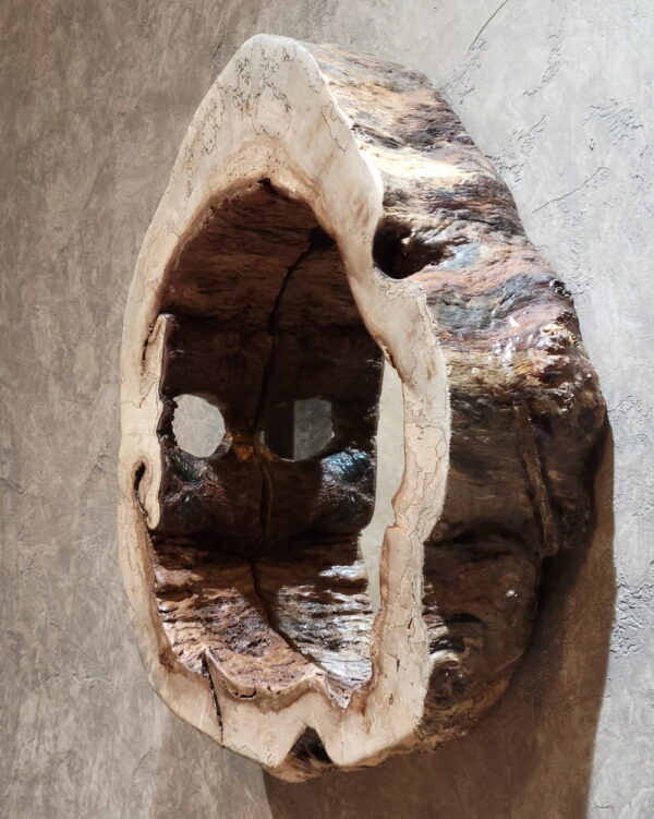 maple live edge mirror